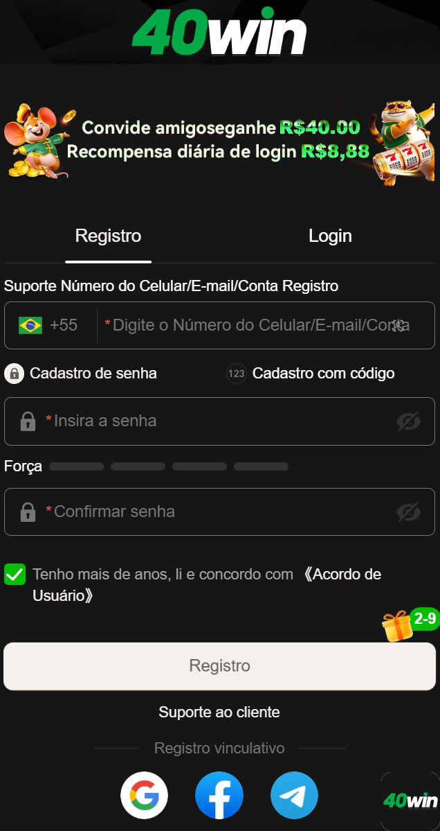 40win.com jogue em dinâmico jogo